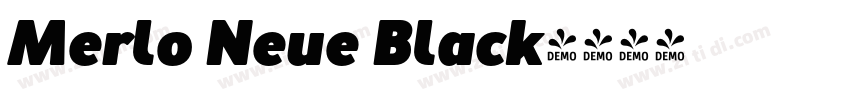 Merlo Neue Black字体转换